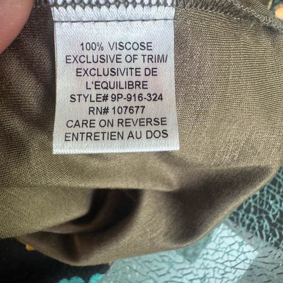 Beaded Alice Olivia Olive‎ Green Sleeveless Dress S/P - Picture 6 of 7